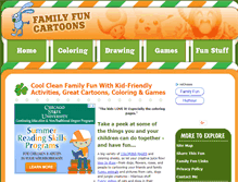Tablet Screenshot of familyfuncartoons.com